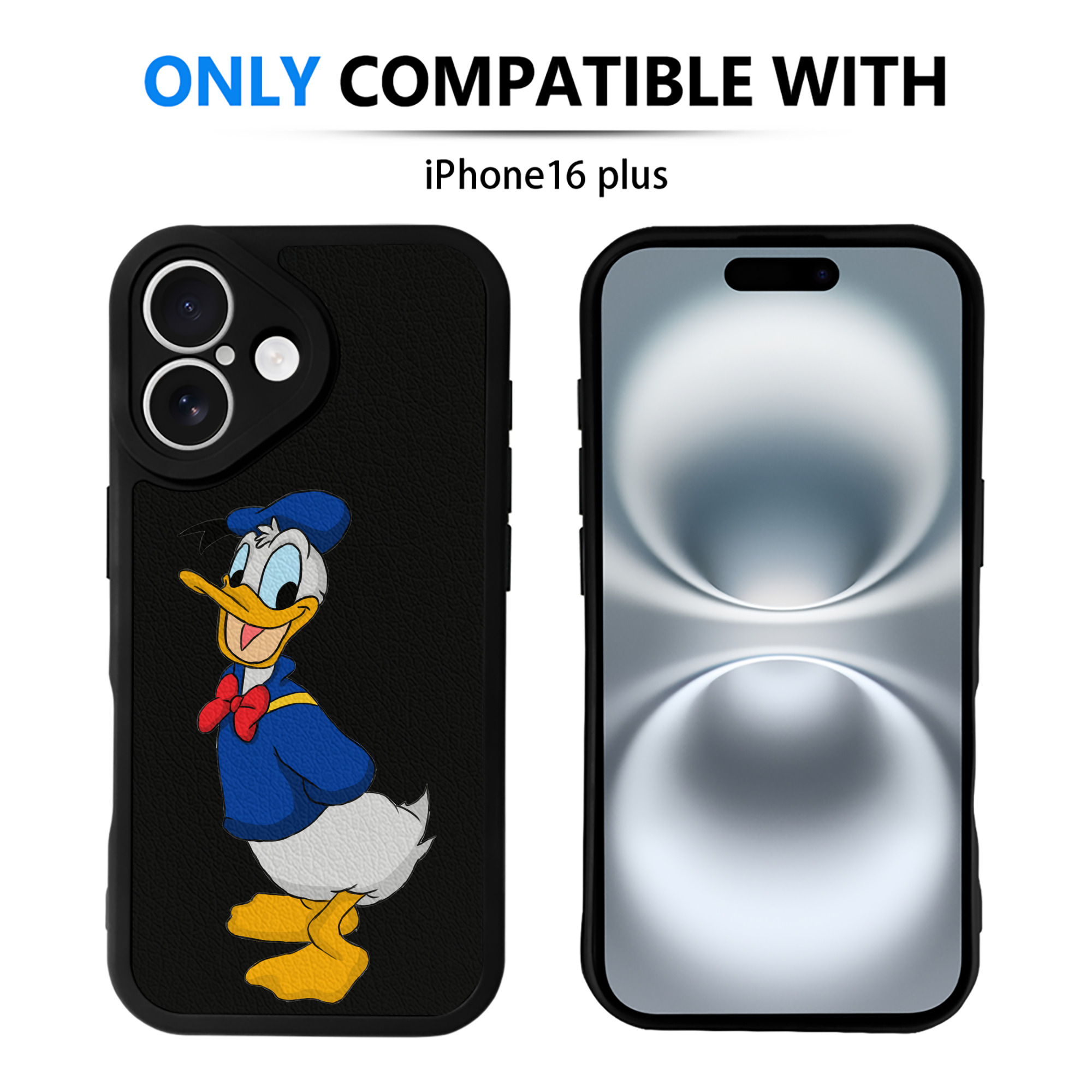 （画像用） ミッキーマウス Mickey Mouse 【iPhone 16シリーズ対応】シリコンスマホケース（レザー調） 材質：シリコン